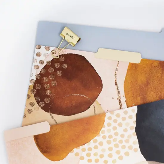 bloom daily planners File Folder Set, Earthy Abstract {6}