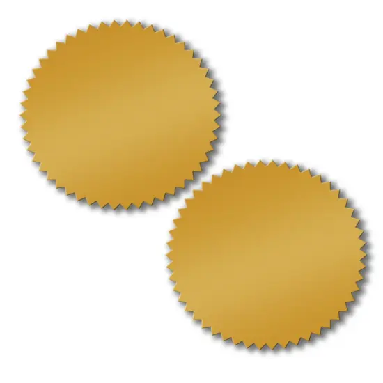 Great Papers! Foil Certificate Seals, Gold Foil Starburst, Self-Adhesive, 1.75 inches, 50 Seals {2}