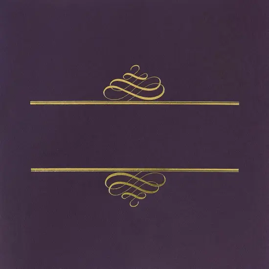 Great Papers! Value Certificate Cover with Gold Foil Crest, Plum, 12" x 9.375"(folded) with Die-Cuts for 8.5" x 11" Documents, 5 Count {1}