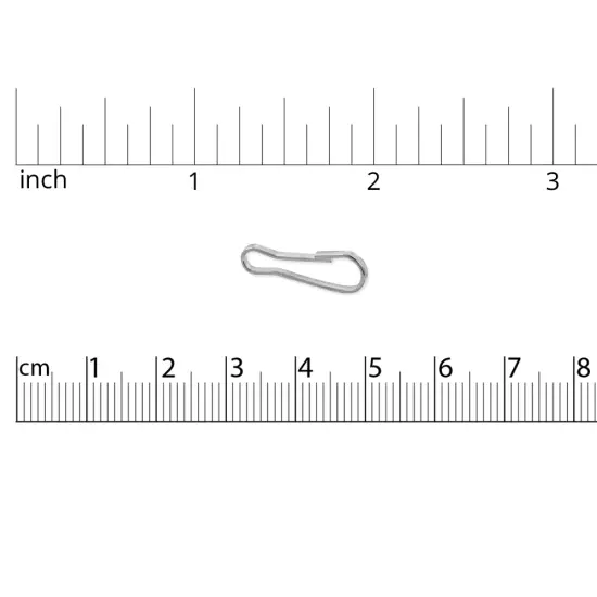 Lanyard Hook Clasp 3/4" Silver Color (10-Pcs) {4}