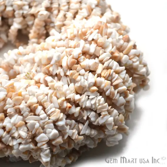 White Opal Chip Beads, 34 Inch, Natural Chip Strands, Drilled Strung Nugget Beads, 3-7mm, Polished, GemMartUSA (CHWO-70001) {4}