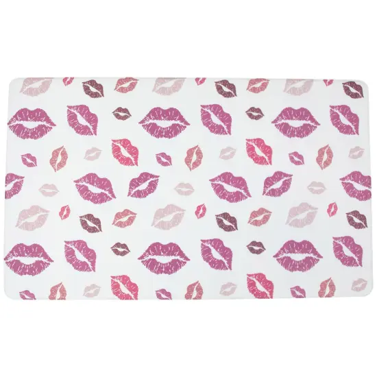 Northlight 29.5" Lips Valentine's Day Kitchen Comfort Mat Multi {1}