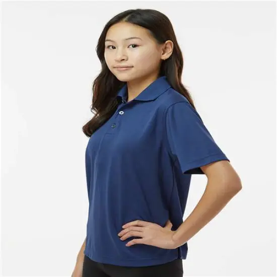Paragon&reg; Youth Saratoga Performance Mini Mesh Polo T-shirt Red {3}