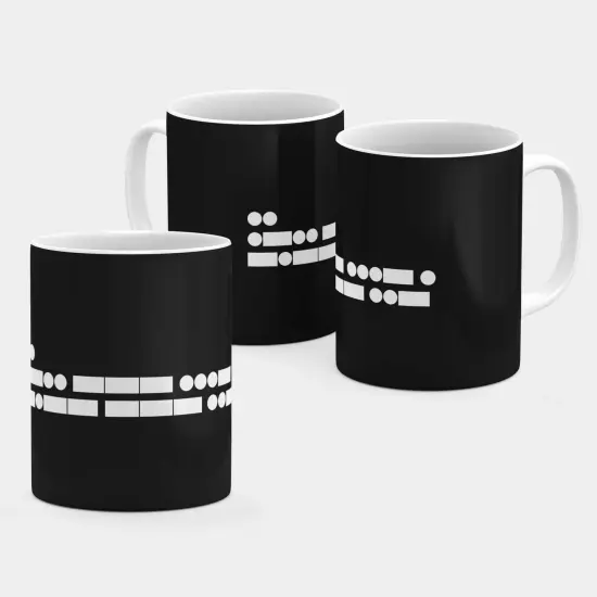 Morse Code I Love You 11 Oz Mug II {5}