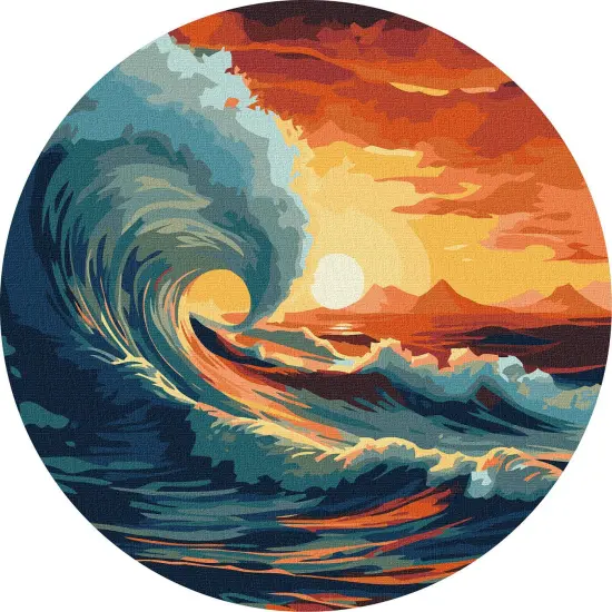 Painting by Numbers kit Catch the wave KHO-R1003 {2}
