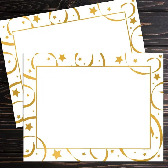 Great Papers! Certificates with Gold Foil, Star Certificate, 8.5" x 11", Printer Compatible, 15 Count {3}
