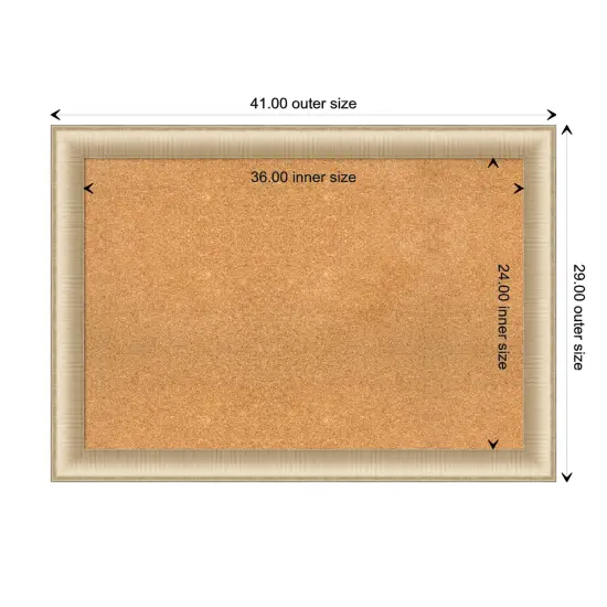 Elegant Framed Corkboard, Natural Cork Elegant Honey {3}