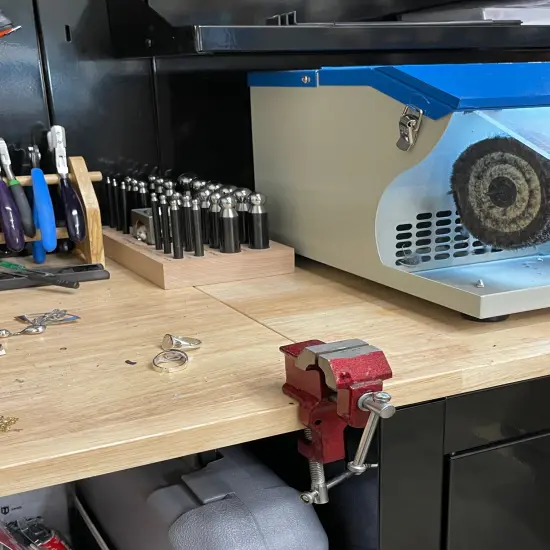 Bench Top Mini Clamp Type Vise Holder w/ 1" Jaws Jewelry Making Tool {2}