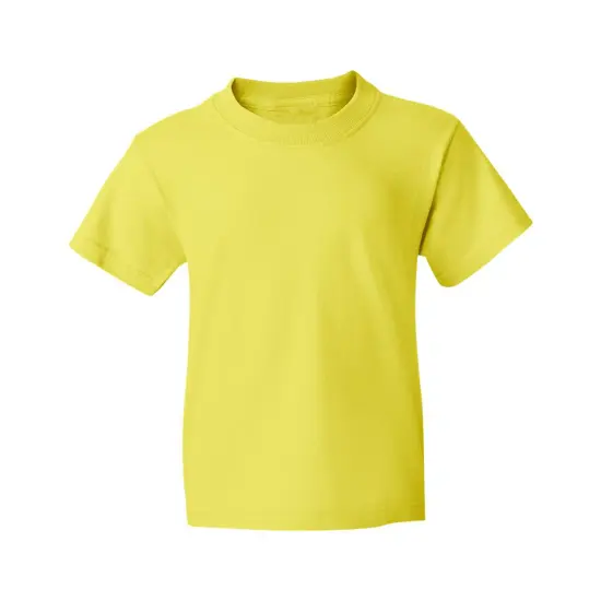 JERZEES&reg; Dri Power Youth 50/50 Poly Cotton Crewneck Short Sleeve T-Shirt Neon yellow {1}