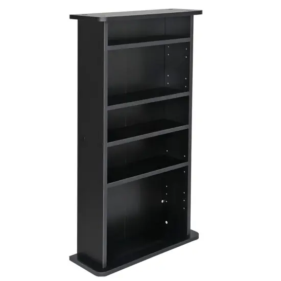 Multimedia Storage Cabinet DVD Rack Book Shelf Organizer Stand Audio Tower {1}