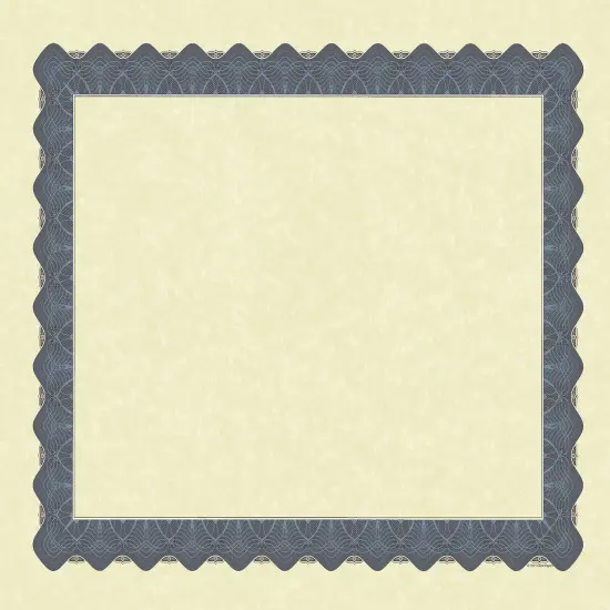 Great Papers! Parchment Certificates with Metallic Border, Blue Border, 8.5" x 11", Printer Compatible, 100 Count {1}