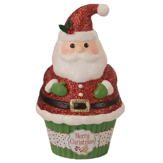 Santa Claus Cupcake Container 6" {1}