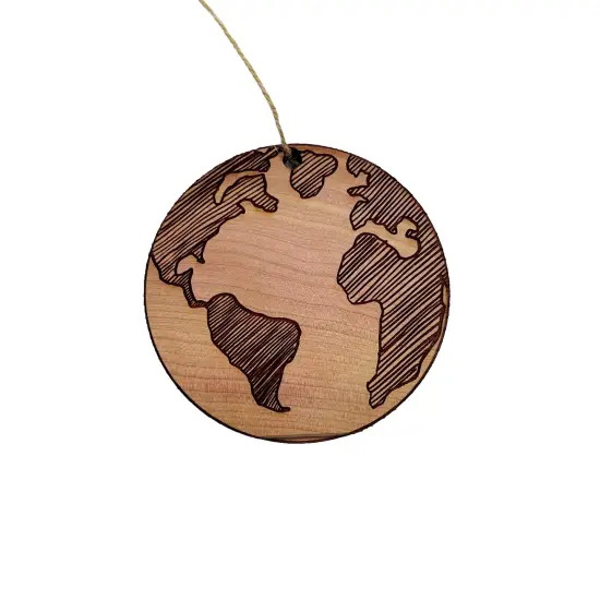 Earth - Cedar Ornament {1}