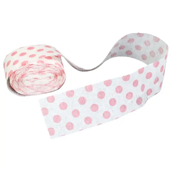 Polka Dot Streamer Roll - Pink - 2 inches wide by 30 Feet long | RAHEEV&reg; {2}