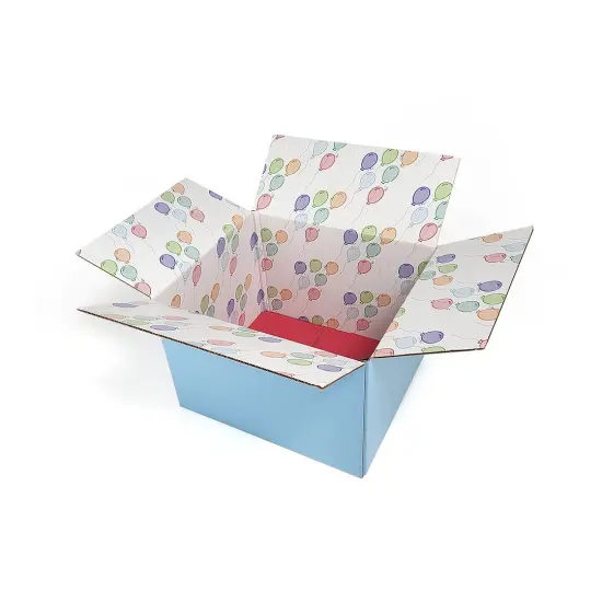 Great Papers! Giftin Shipping Box, Celebration, 12" x 10" x 1/8", Printed Inside and Out, 2-Pack {1}