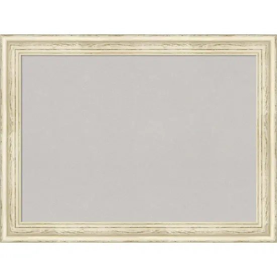 Country White Wash Wood Framed Corkboard, Grey Cork {1}