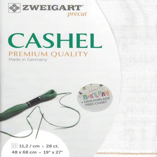 PrecutZweigart Cashel 28 count White {1}