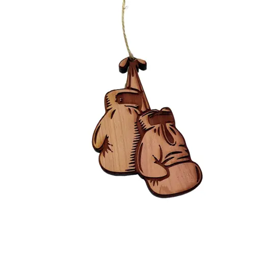 Boxing Gloves - Cedar Ornament {1}