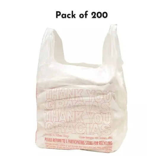 T-Shirt Carry-Out Bags, 11.5" x 6.5" x 22" {1}