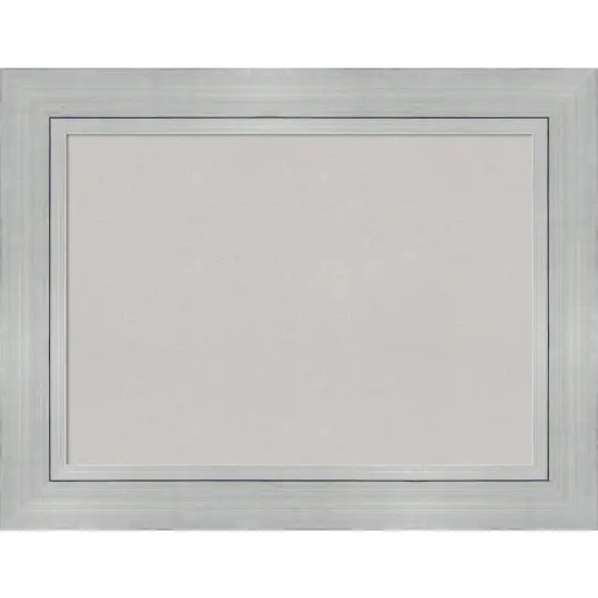 Romano Silver Wood Framed Corkboard, Grey Cork {1}