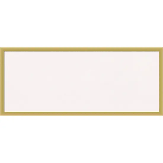 Svelte Wood Framed Corkboard, White Cork Polished Gold {1}