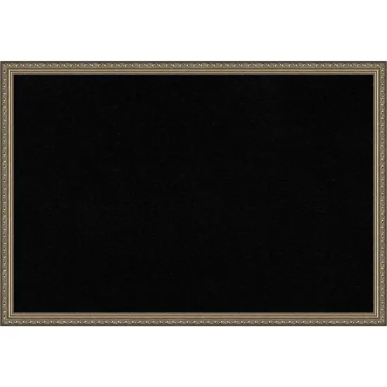 Parisian Silver Wood Framed Corkboard, Black Cork {1}