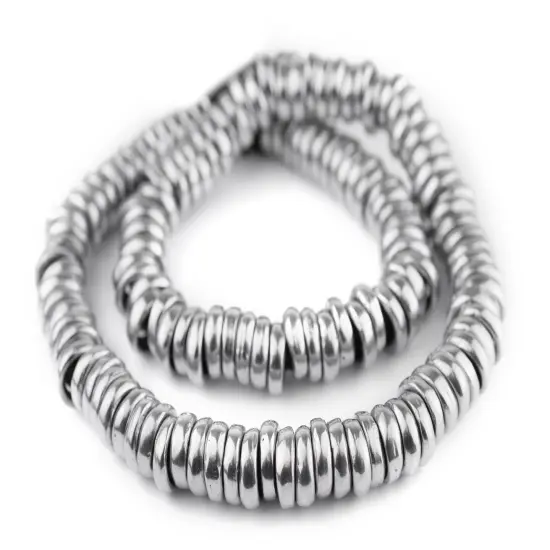 The Bead Chest Aluminum Mursi Ring Beads (16mm): Tribal Metal Spacers {3}
