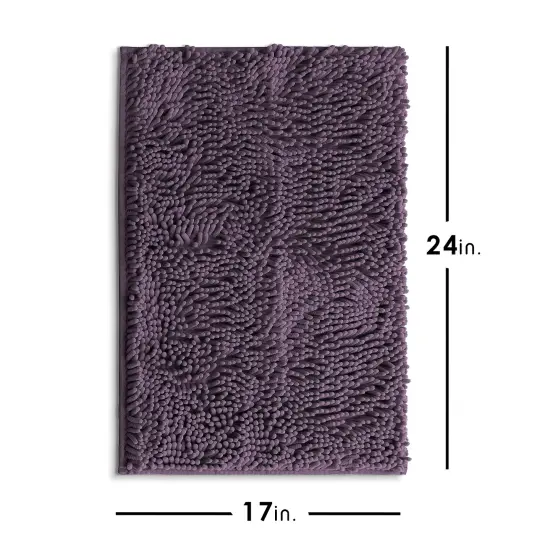 Hearth & Harbor Chenille Bath Mat Purple {6}