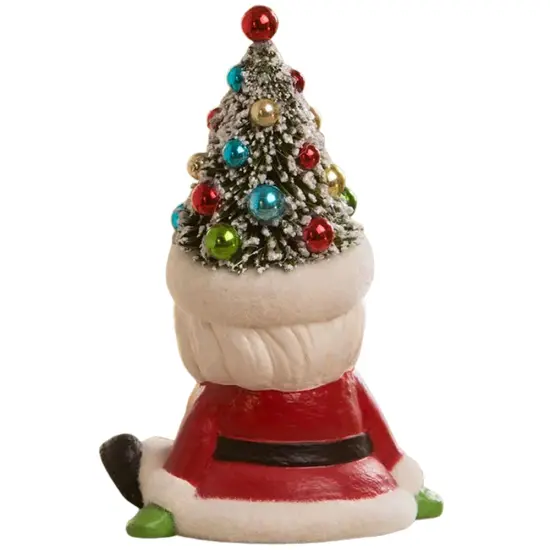 Retro Santa Seated with Tree Hat 5.5" {2}