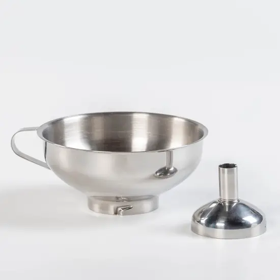 Lehman's Canning Funnel Regular and Wide Mouth Stainless Steel Removable Spout {3}