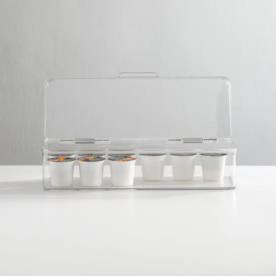 mDesign Plastic Kitchen Pantry/Fridge Storage Box with Hinged Lid {2}