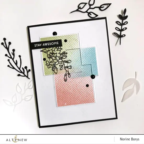 Halftone Squares Stamp Set {5}