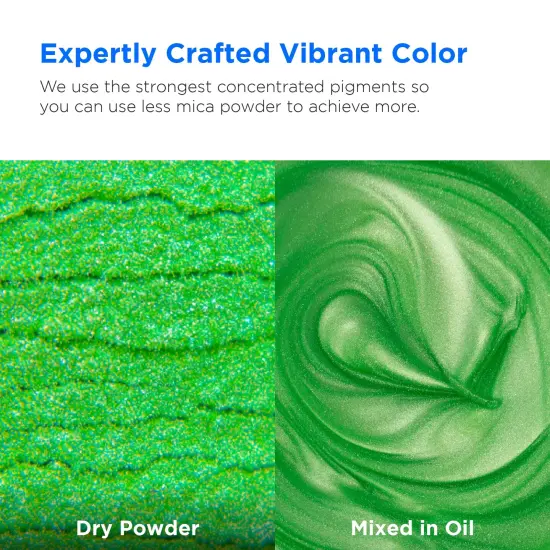 Rolio - 1 Jar Mica Powder (Parakeet Green) - 50g / 1.8 oz {2}