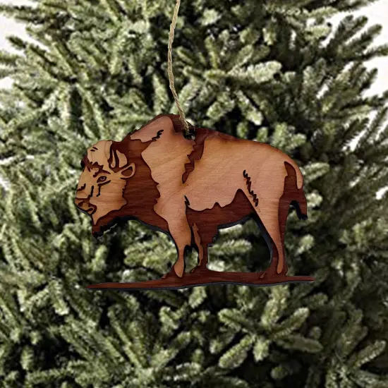 American Buffalo - Cedar Ornament {3}