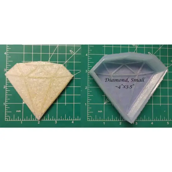 Diamond - Small - Silicone Freshie Mold {1}