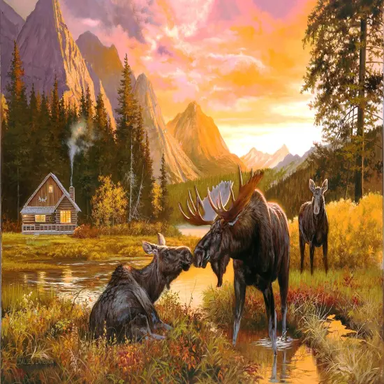 Sunsout Wild Serenity 550 pc Jigsaw Puzzle 50158 {1}