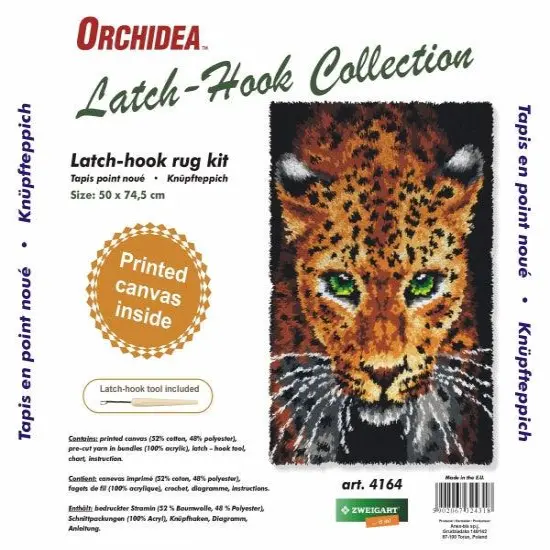 Latch hook rug kit "Leopard" 4164 {2}