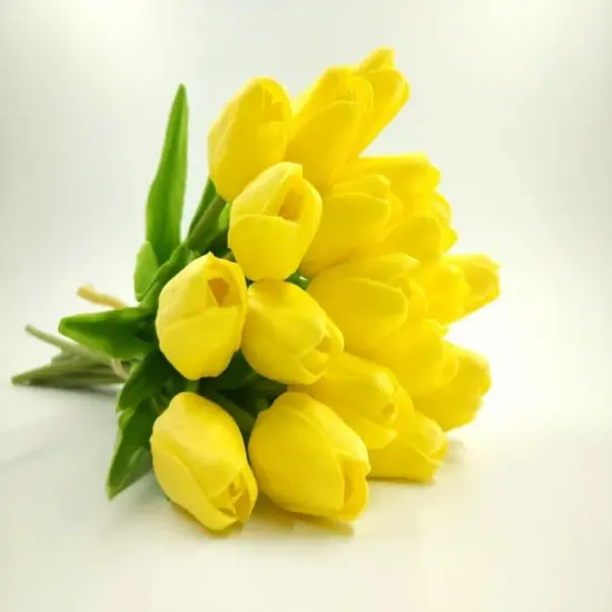 10 Artificial Tulips Flower Latex Real Touch Bridal Wedding Bouquet Home Decor {4}