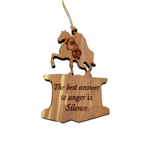 The Best answer to Anger Marcus Aurelius Cedar Ornament {2}