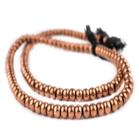 The Bead Chest Copper Padre Beads 9mm, Full Strand of Quality Metal Spacers for DIY Jewelry Design {3}
