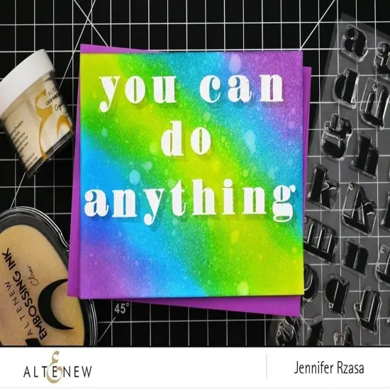 Block Alpha Stamp Set {4}