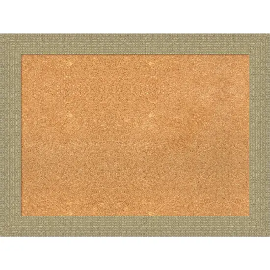 Mosaic Framed Corkboard, Natural Cork Mosaic White {7}