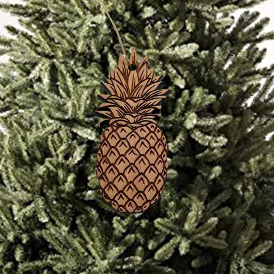 Pineapple - Cedar Ornament {1}
