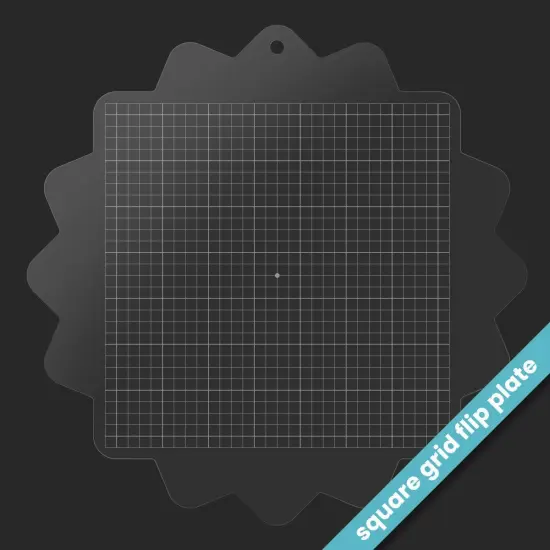 Stampwheel - Square Grid Flip Plate {6}