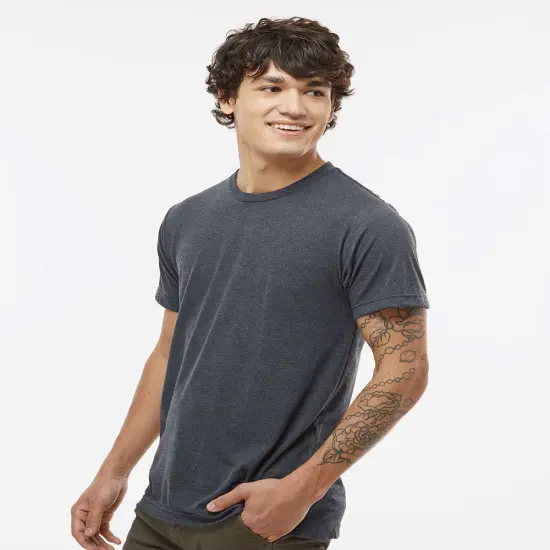 Tultex&reg; Tri Blend Soft Touch Crewneck Short Sleeve T-Shirt Midnight tri blend {5}