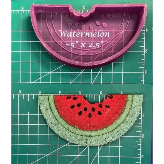 Watermelon Slice Silicone Freshie Mold {1}