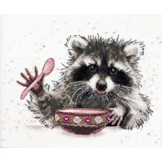Counted cross stitch kit Raccoon {1}