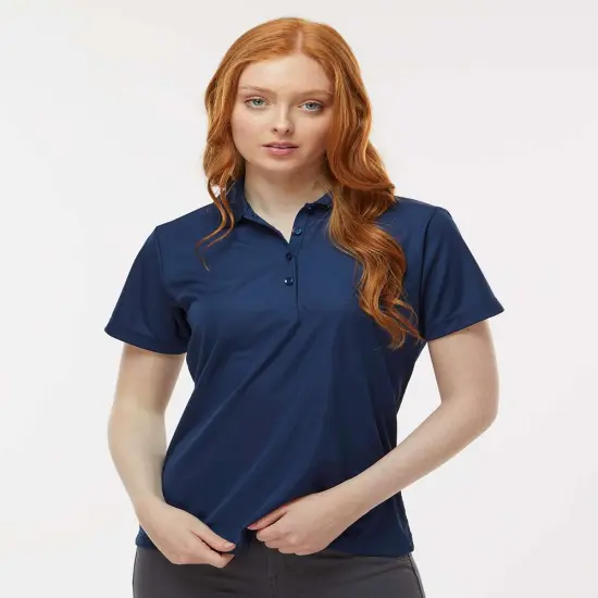 Paragon&reg; Women's Sebring Performance Short Sleeve Polo tee Deep navy {1}