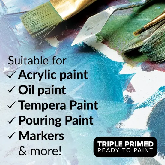 10 Pack Stretched Canvases for Painting Blank Paint Canvases for Painting Supplies Painting Canvas Acrylic Paint, Oil Art Small Canvases for Painting Rectangle Art Canvases for Painting Bulk {5}