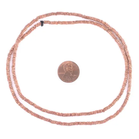 TheBeadChest Copper Triangular Gear Heishi Beads (3mm) {2}